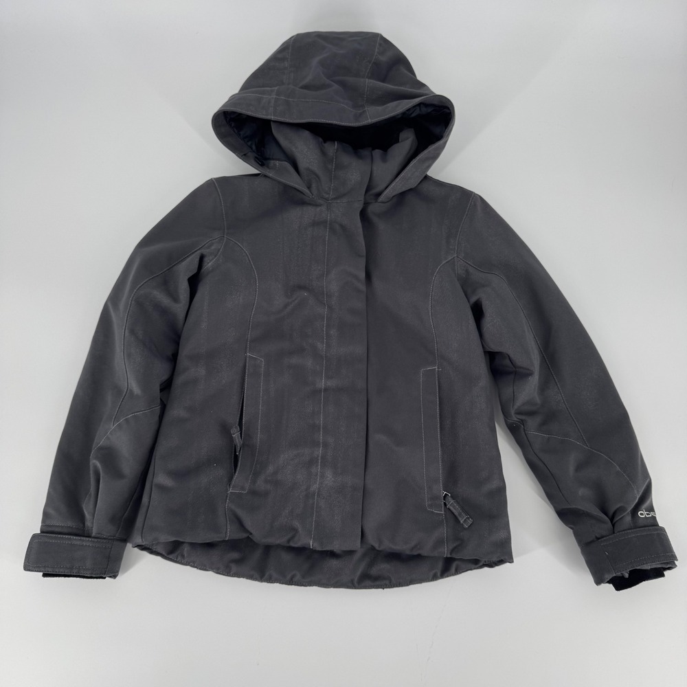 Obermeyer Girls Ski Jacket Size 8 Black‎ Insulated Hooded Snow Winter Coat